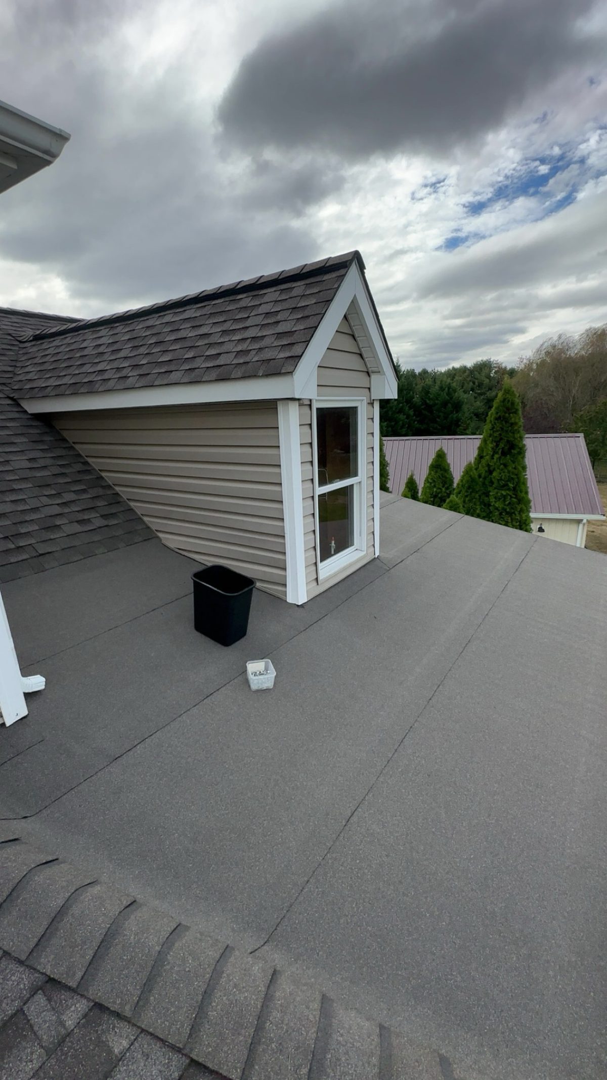 Low slope roofing repair