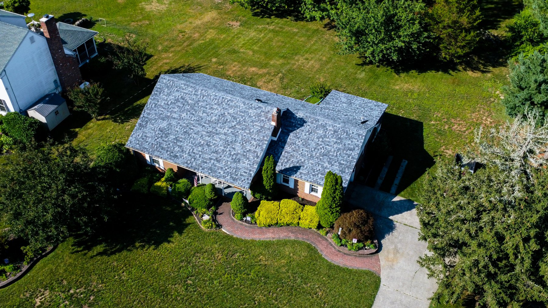 Completed Pacific Wave designer shingle roof in Mickleton NJ